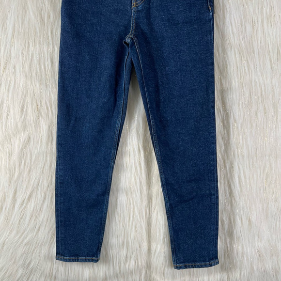 NWT Re/Done 90s High Rise Ankle Crop Jeans Womens Size 24 Dark Rinse Blue - Picture 6 of 13